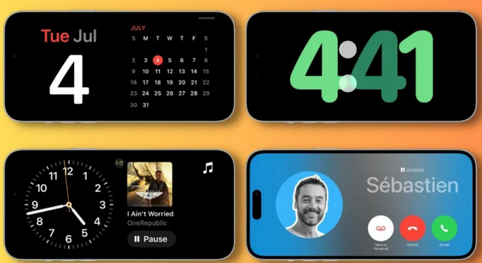 沙坪坝苹果手机维修分享iOS17横屏充电待机显示有什么好处 