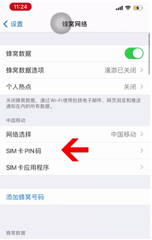 沙坪坝苹果14维修网分享如何给iPhone14的SIM卡设置密码 