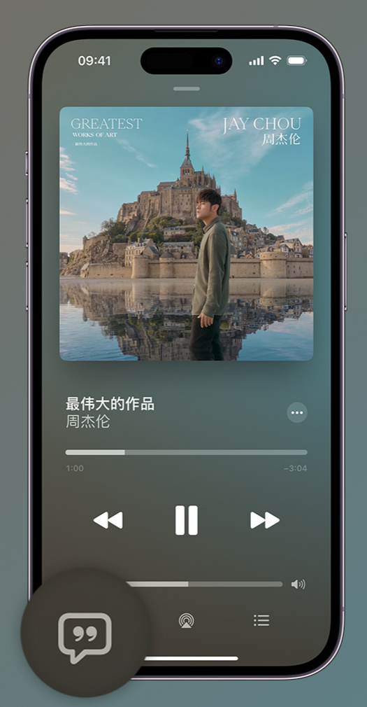 沙坪坝iphone维修分享如何在iPhone上使用Apple Music全新唱歌功能 