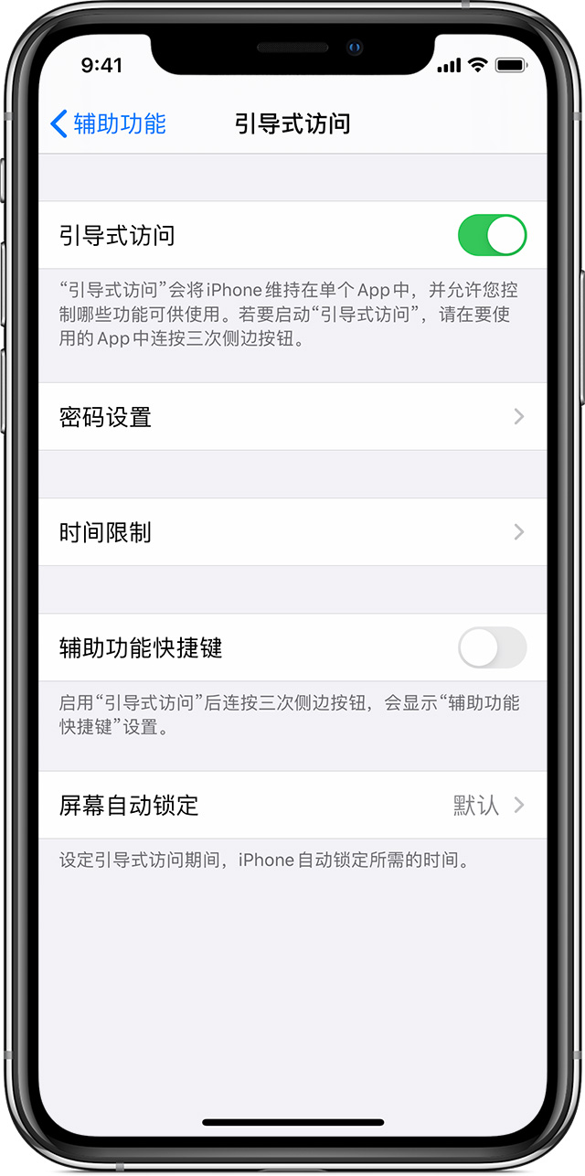 沙坪坝苹果手机维修分享如何在 iPhone 上退出引导式访问 