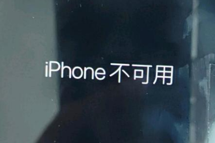 沙坪坝苹果服务网点分享锁屏界面显示“iPhone 不可用”如何解决 