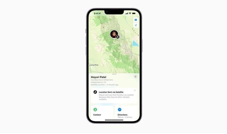 沙坪坝苹果14维修分享iPhone14系列中 FindMy功能通过卫星分享位置方法教程 