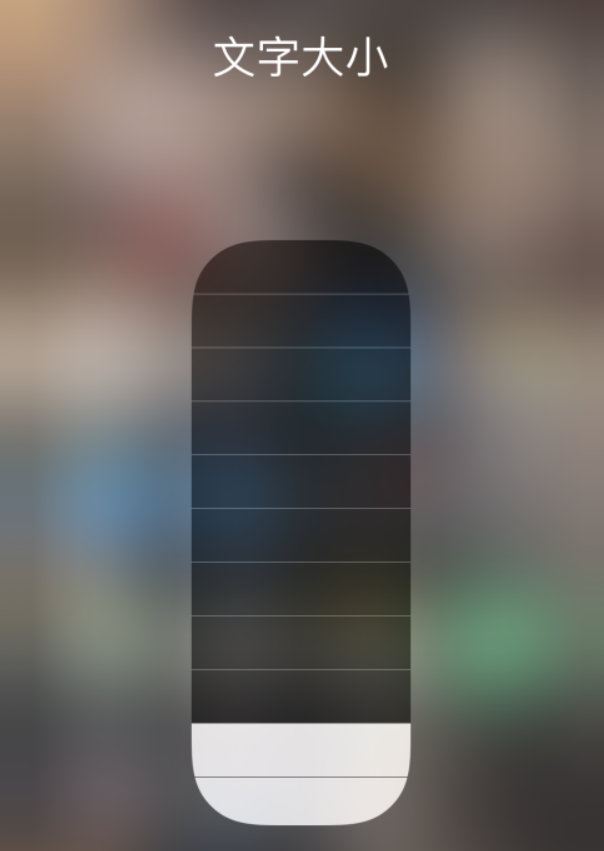 沙坪坝苹果手机维修分享小技巧：在 iPhone 控制中心快速调节字体大小 